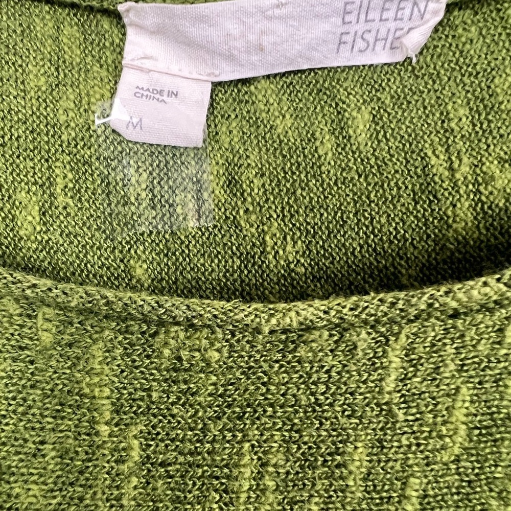 New Eileen Fisher Top Linen Cotton Blouse Oversized - Picture 4 of 6